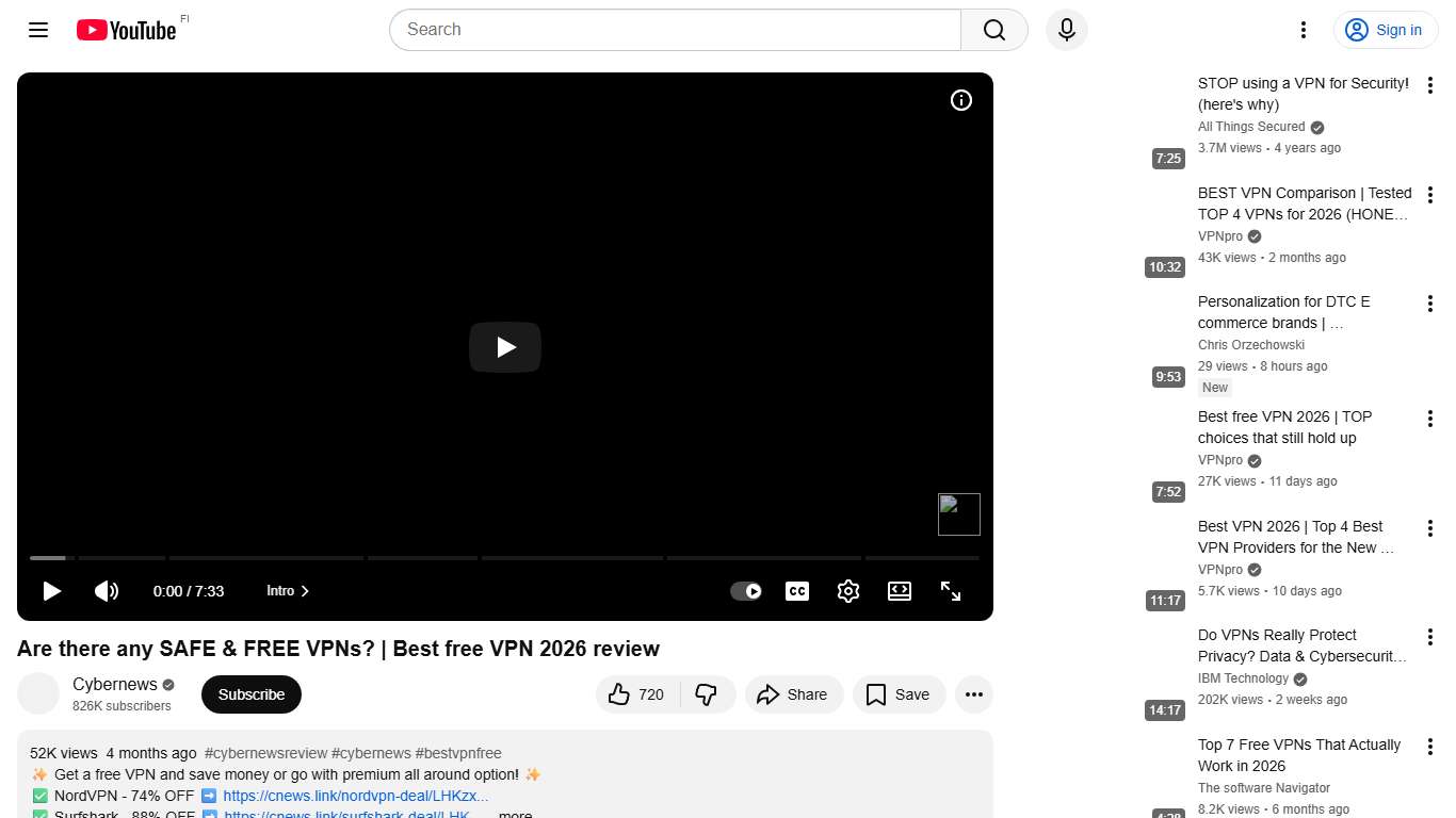 Are there any SAFE & FREE VPNs? | Best free VPN 2026 review - YouTube